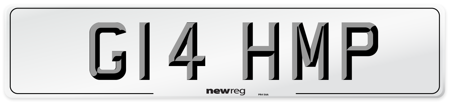 G14 HMP Number Plate from New Reg